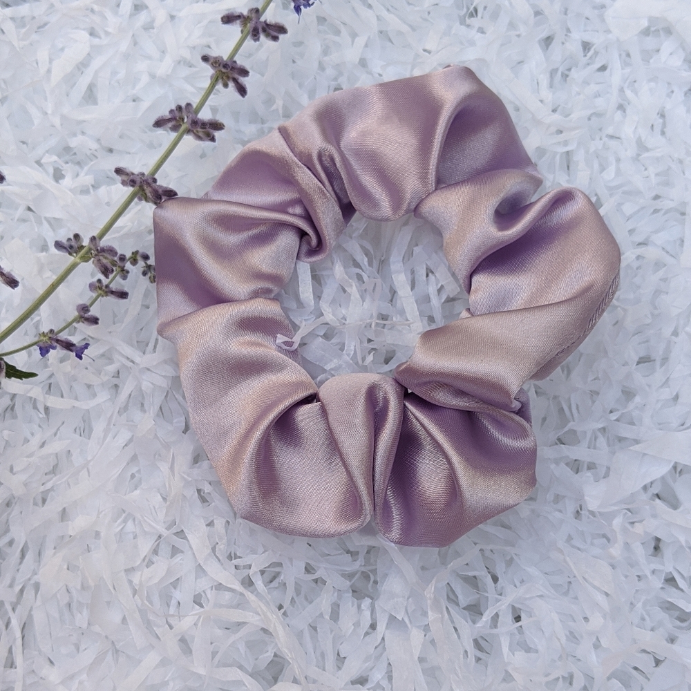 Purple pastel scrunchie